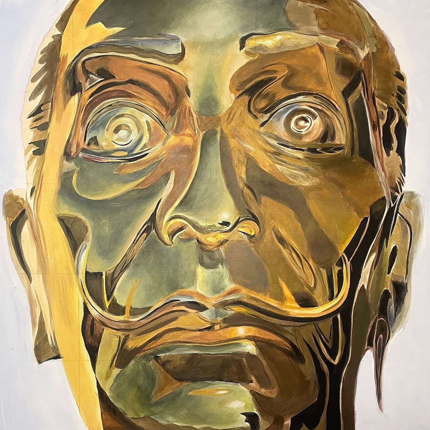 Golden Gaze, acrylic on canvas — Carl Vant