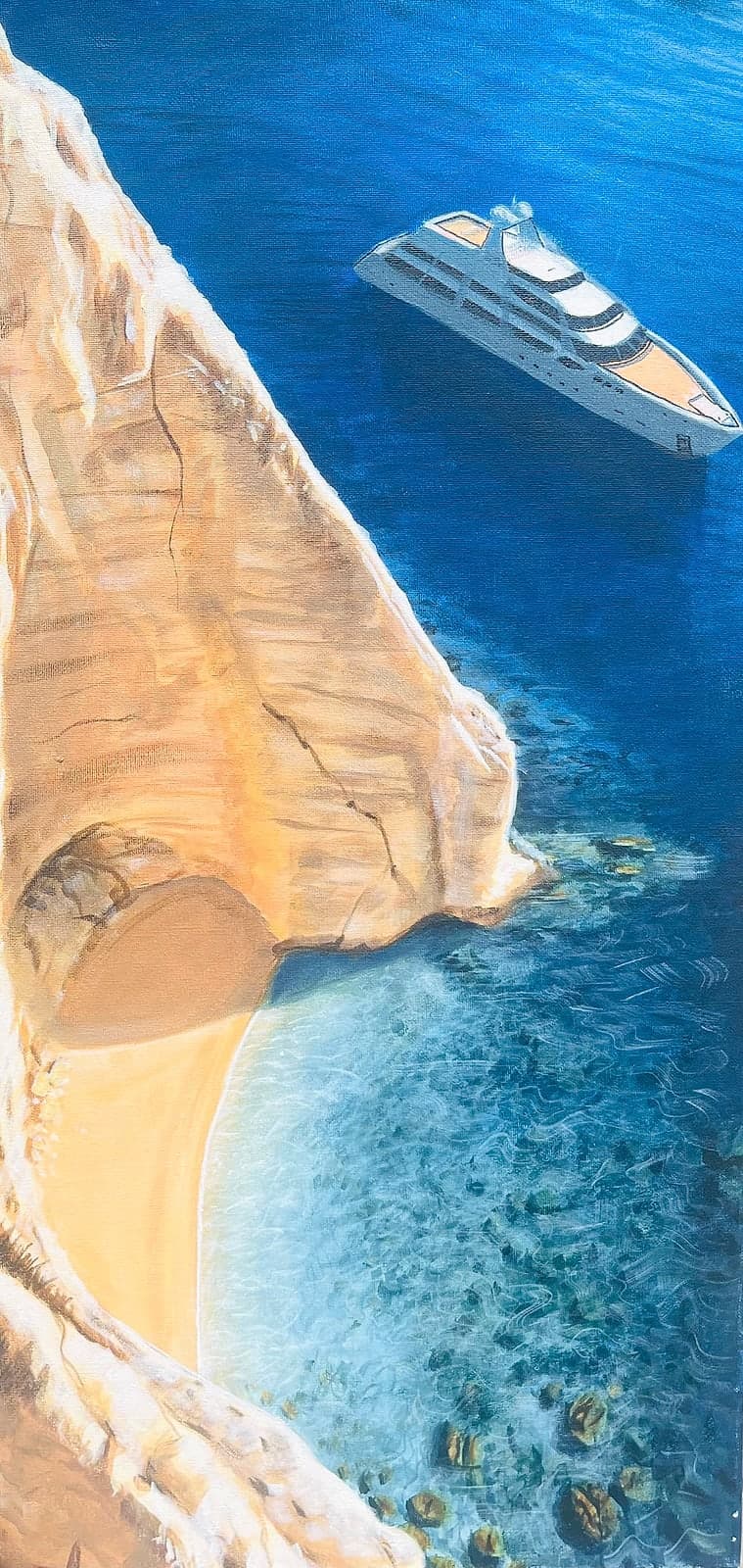 Hidden Cove, acrylic on canvas — Carl Vant