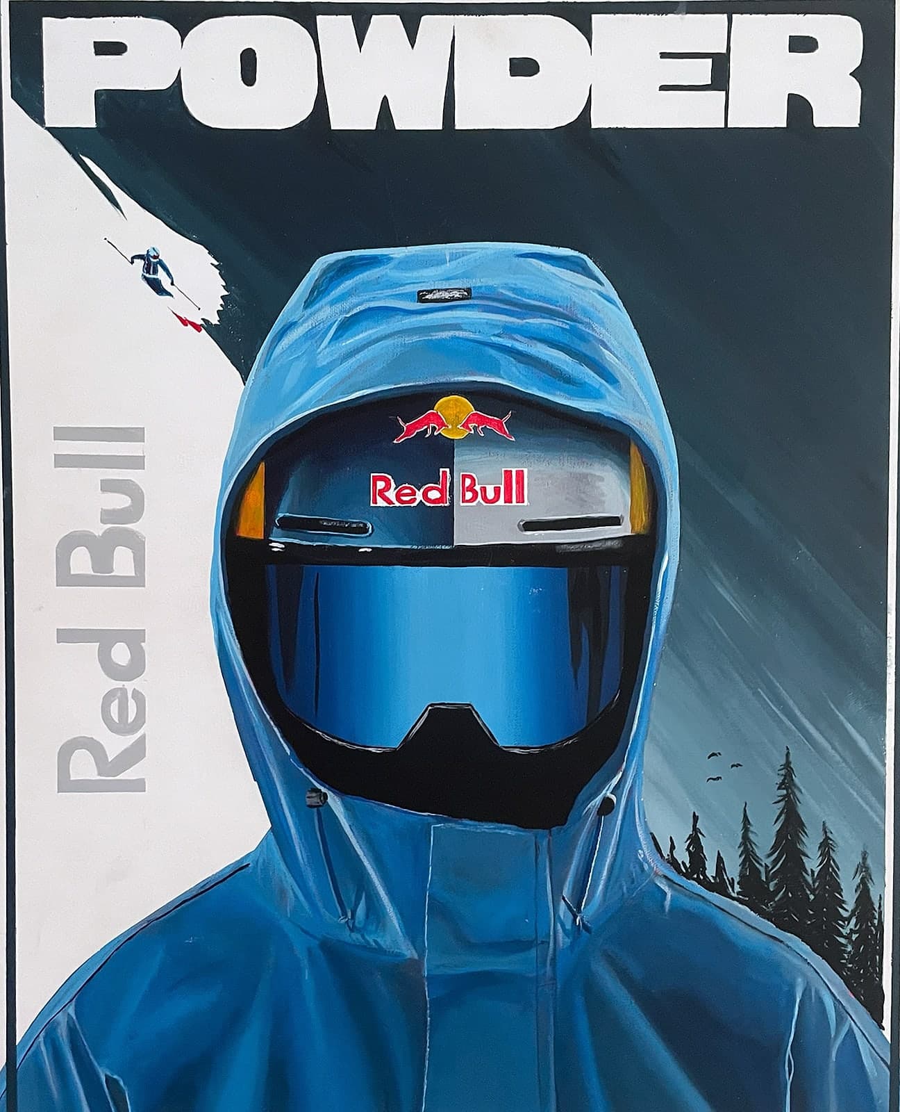 Powder, acrylic on canvas — Carl Vant